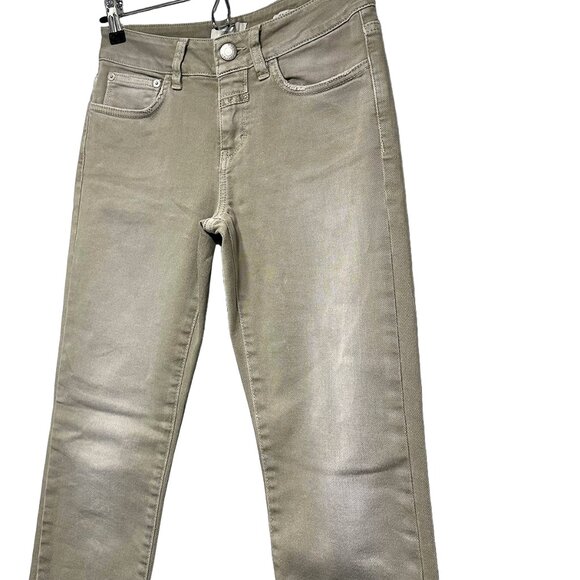 CLOSED Women's Baker Slim Leg Mid Rise Jeans, 24, gray, light distressing, EUC - Picture 3 of 12
